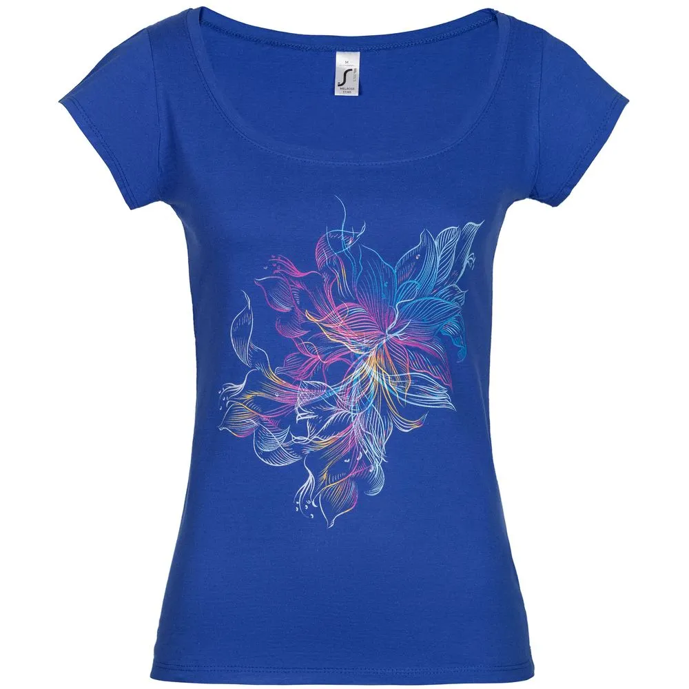 Футболка женская Vibrance, ярко-синяя (royal) заказать онлайн с вашим дизайном на заказ в Москве и области