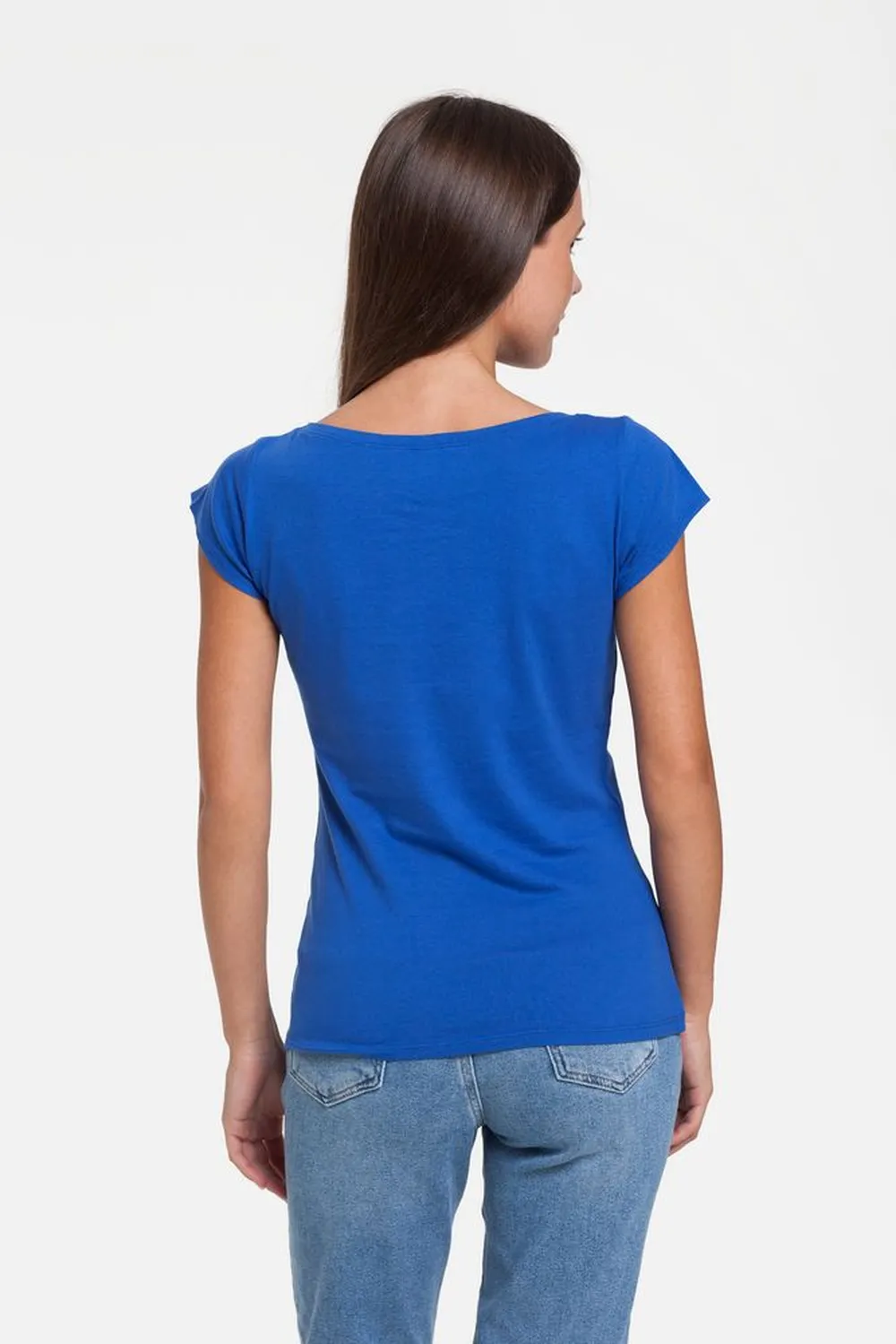 Футболка женская Vibrance, ярко-синяя (royal) заказать онлайн с вашим дизайном на заказ в Москве и области