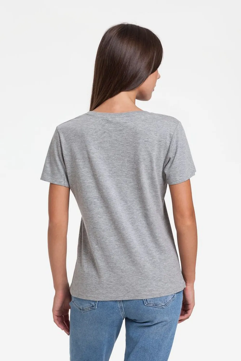 Футболка женская Artist Bear, серый меланж, размер M заказать онлайн с вашим дизайном на заказ в Москве и области