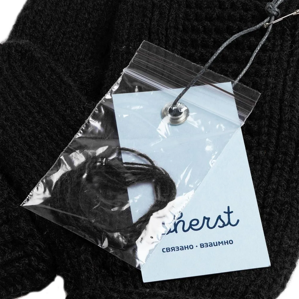 Варежки Brugge, черные, размер S/M заказать онлайн с вашим дизайном на заказ в Москве и области