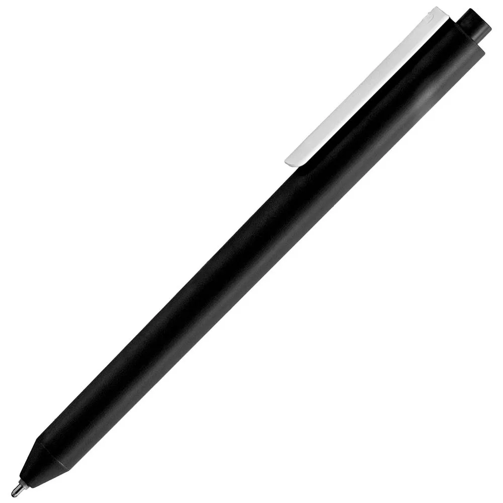 Ручка шариковая Pigra P03 Mat, черная с белым заказать онлайн с вашим дизайном на заказ в Москве и области