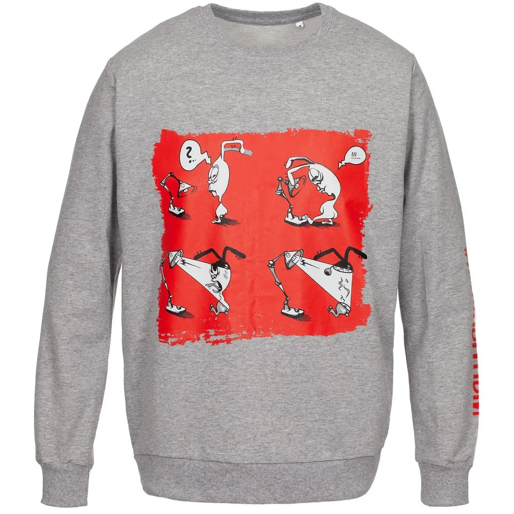 Толстовка «Ногиотушей», серый меланж, размер L заказать онлайн с вашим дизайном на заказ в Москве и области