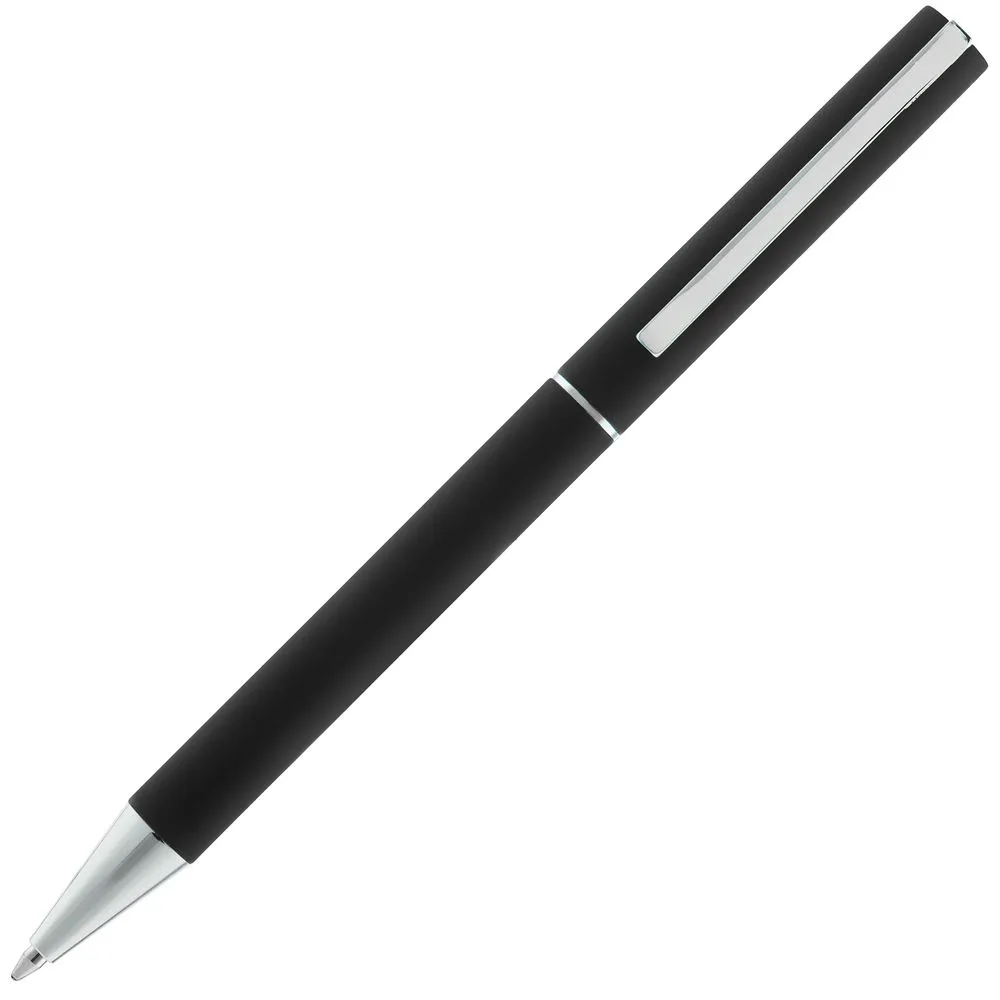 Ручка шариковая Blade Soft Touch, черная заказать онлайн с вашим дизайном на заказ в Москве и области