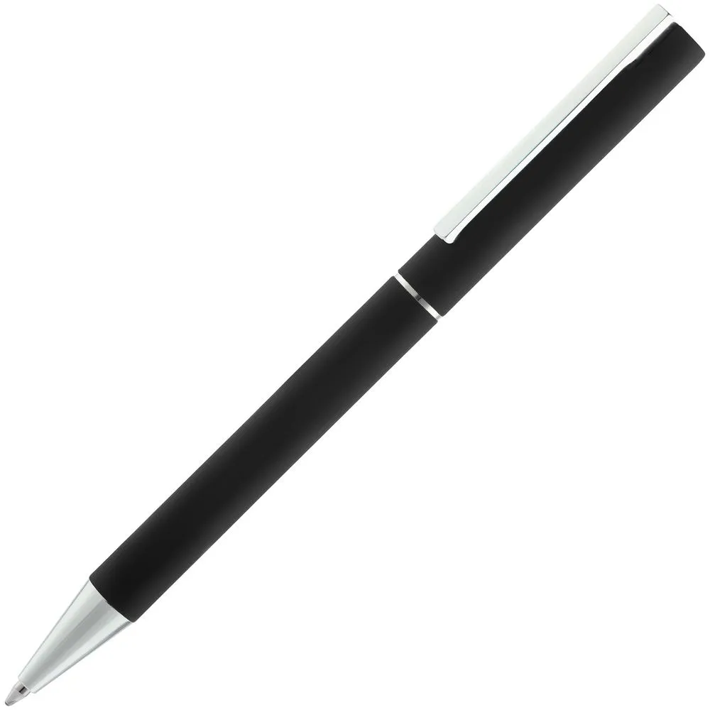 Ручка шариковая Blade Soft Touch, черная заказать онлайн с вашим дизайном на заказ в Москве и области