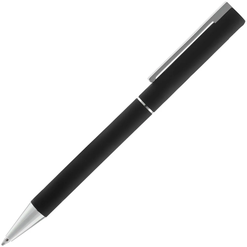 Ручка шариковая Blade Soft Touch, черная заказать онлайн с вашим дизайном на заказ в Москве и области