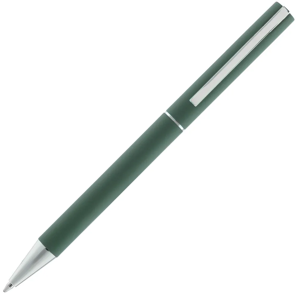 Ручка шариковая Blade Soft Touch, зеленая заказать онлайн с вашим дизайном на заказ в Москве и области