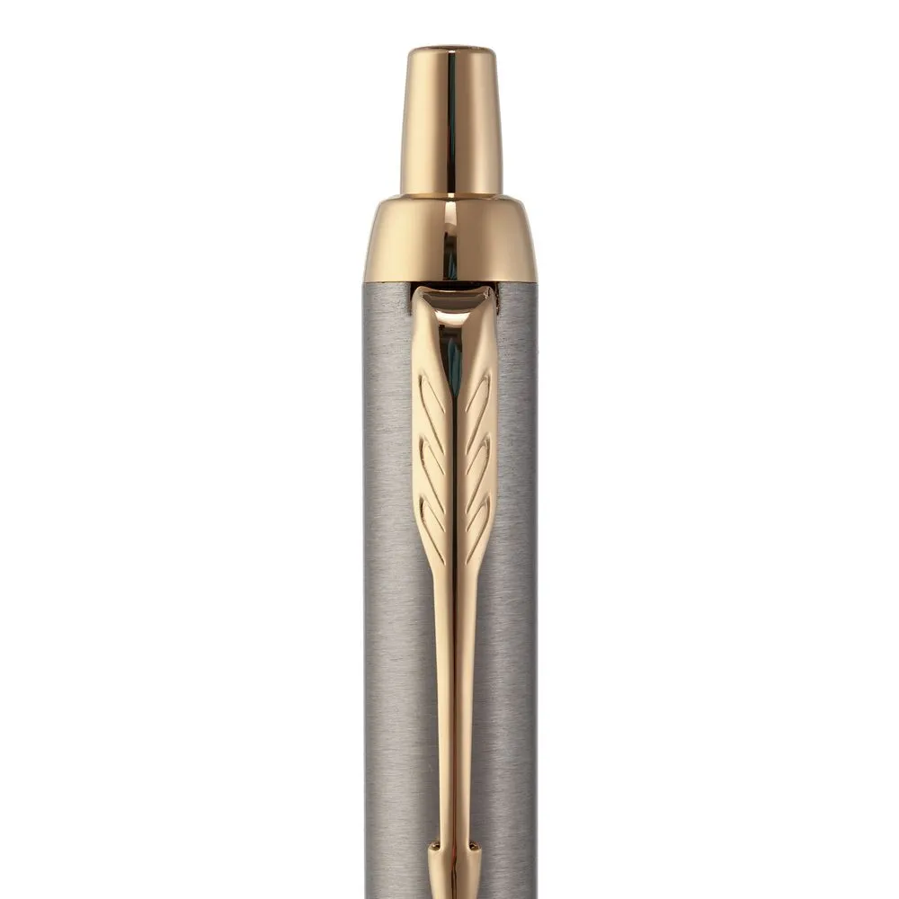 Ручка шариковая Parker IM Core K321 Brushed Metal GT M заказать онлайн с вашим дизайном на заказ в Москве и области
