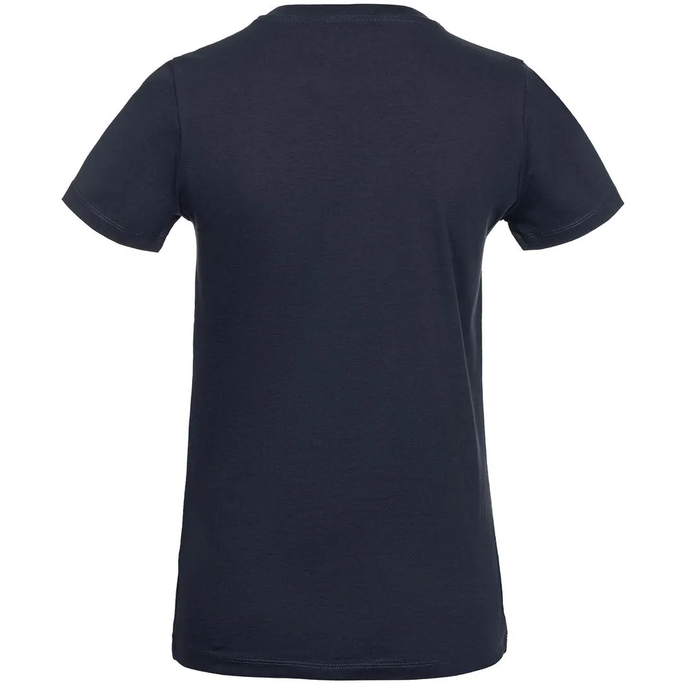 Футболка женская Butterflies, темно-синяя, размер M заказать онлайн с вашим дизайном на заказ в Москве и области