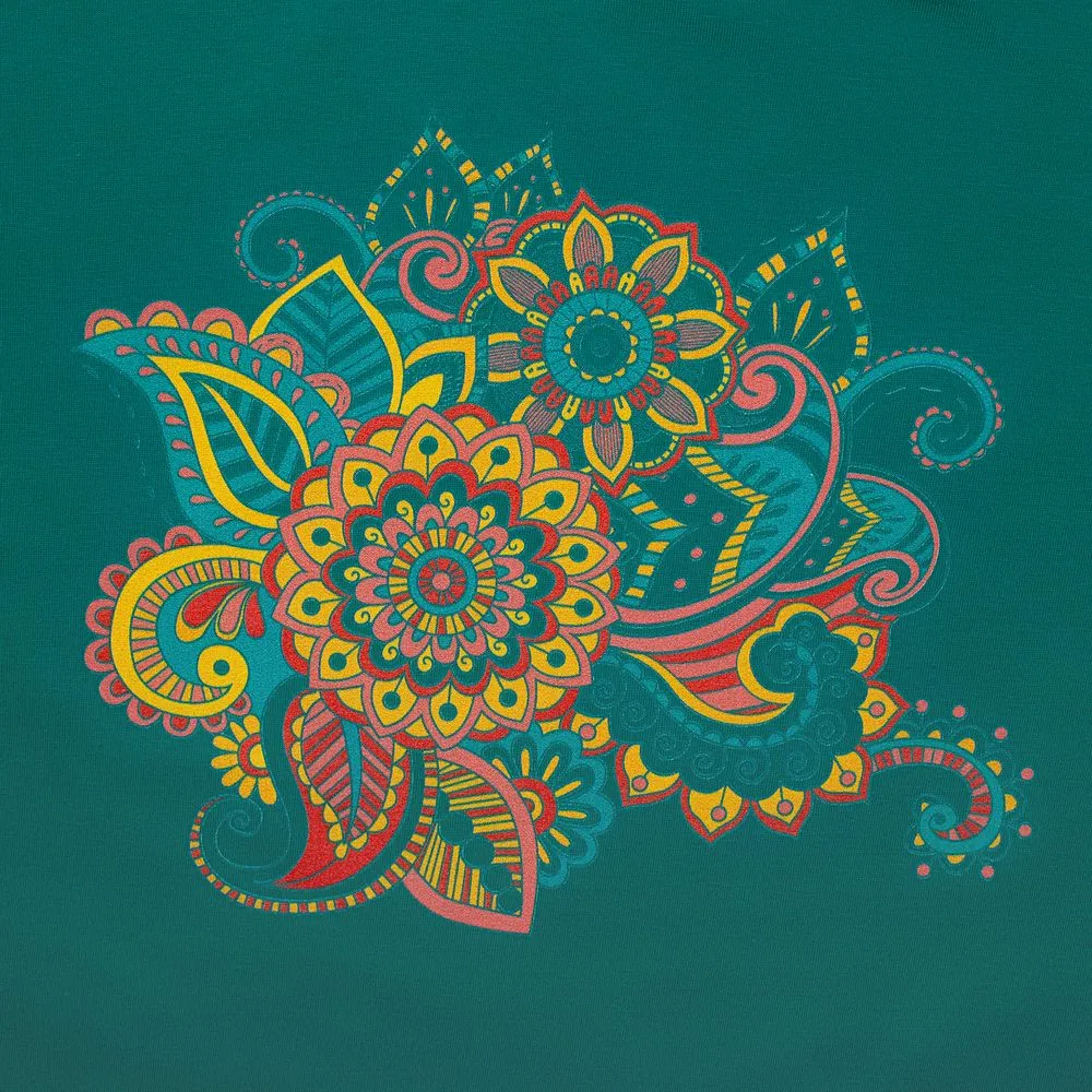 Футболка «Узор», зеленая заказать онлайн с вашим дизайном на заказ в Москве и области