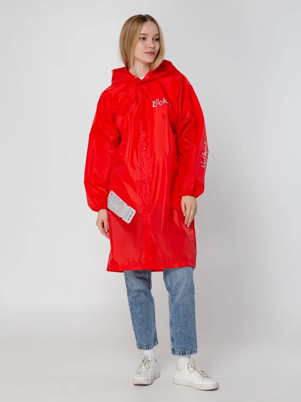 Дождевик унисекс Rainman красный, размер M заказать онлайн с вашим дизайном на заказ в Москве и области