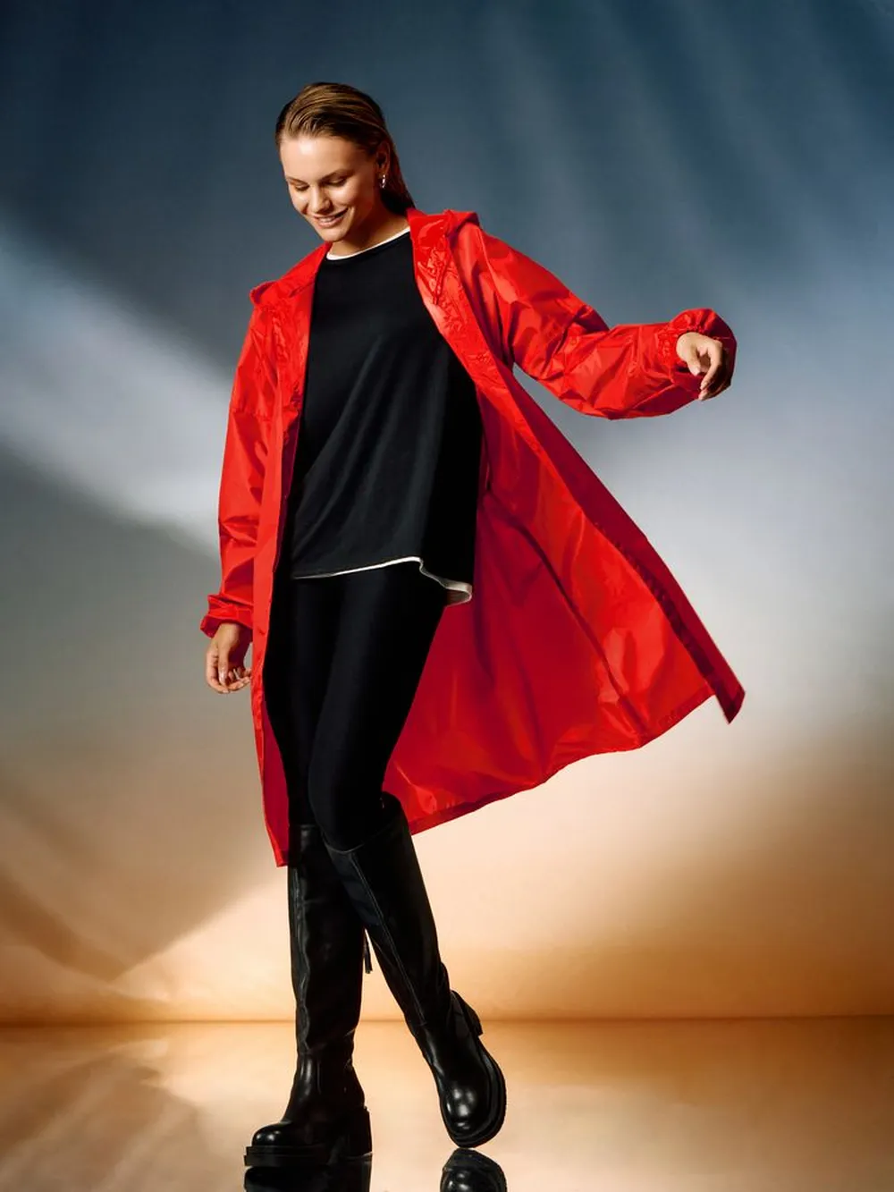 Дождевик унисекс Rainman красный, размер M заказать онлайн с вашим дизайном на заказ в Москве и области