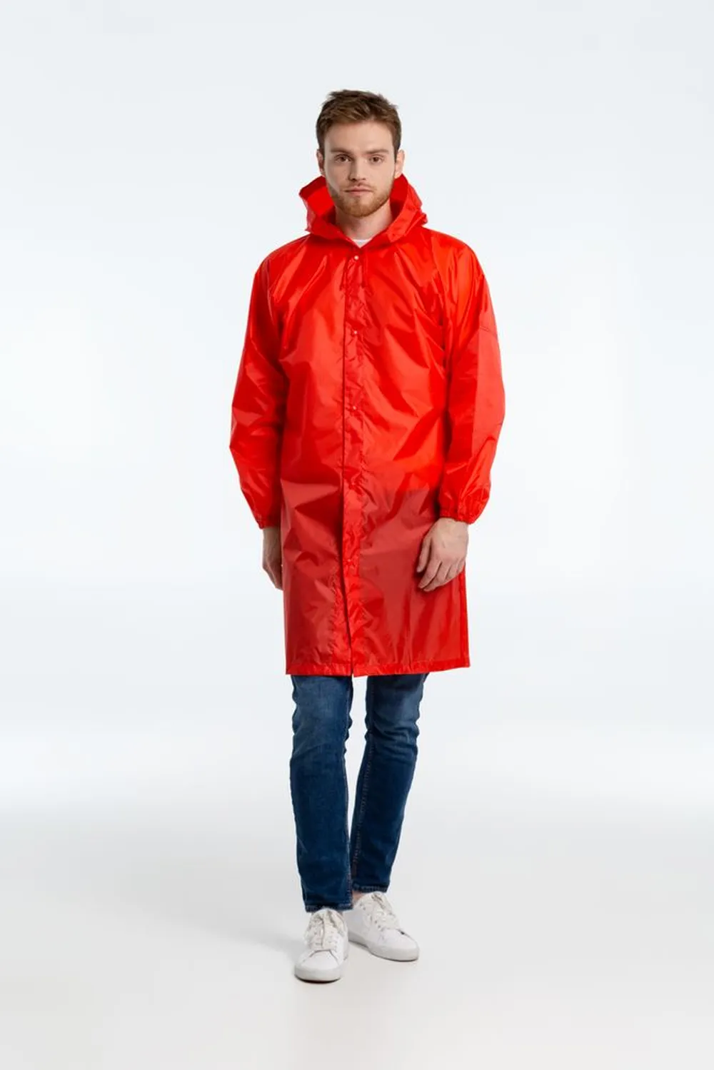 Дождевик унисекс Rainman красный, размер M заказать онлайн с вашим дизайном на заказ в Москве и области