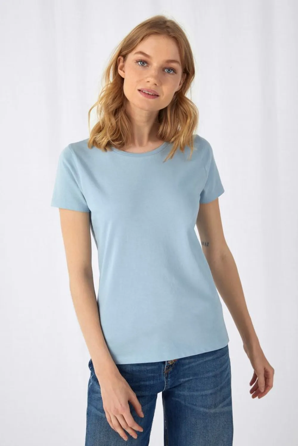 Футболка женская E150 Inspire (Organic), темно-синяя, размер XXL заказать онлайн с вашим дизайном на заказ в Москве и области