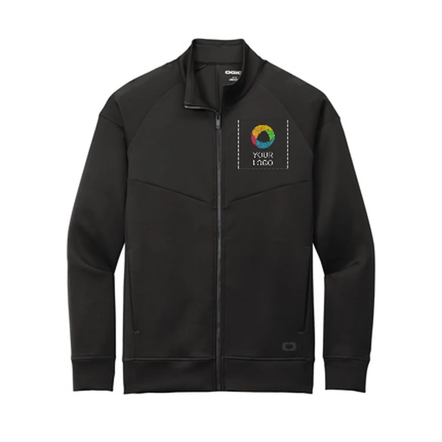 Футболка с длинным рукавом Performance Full-Zip заказать онлайн с вашим дизайном на заказ в Москве и области