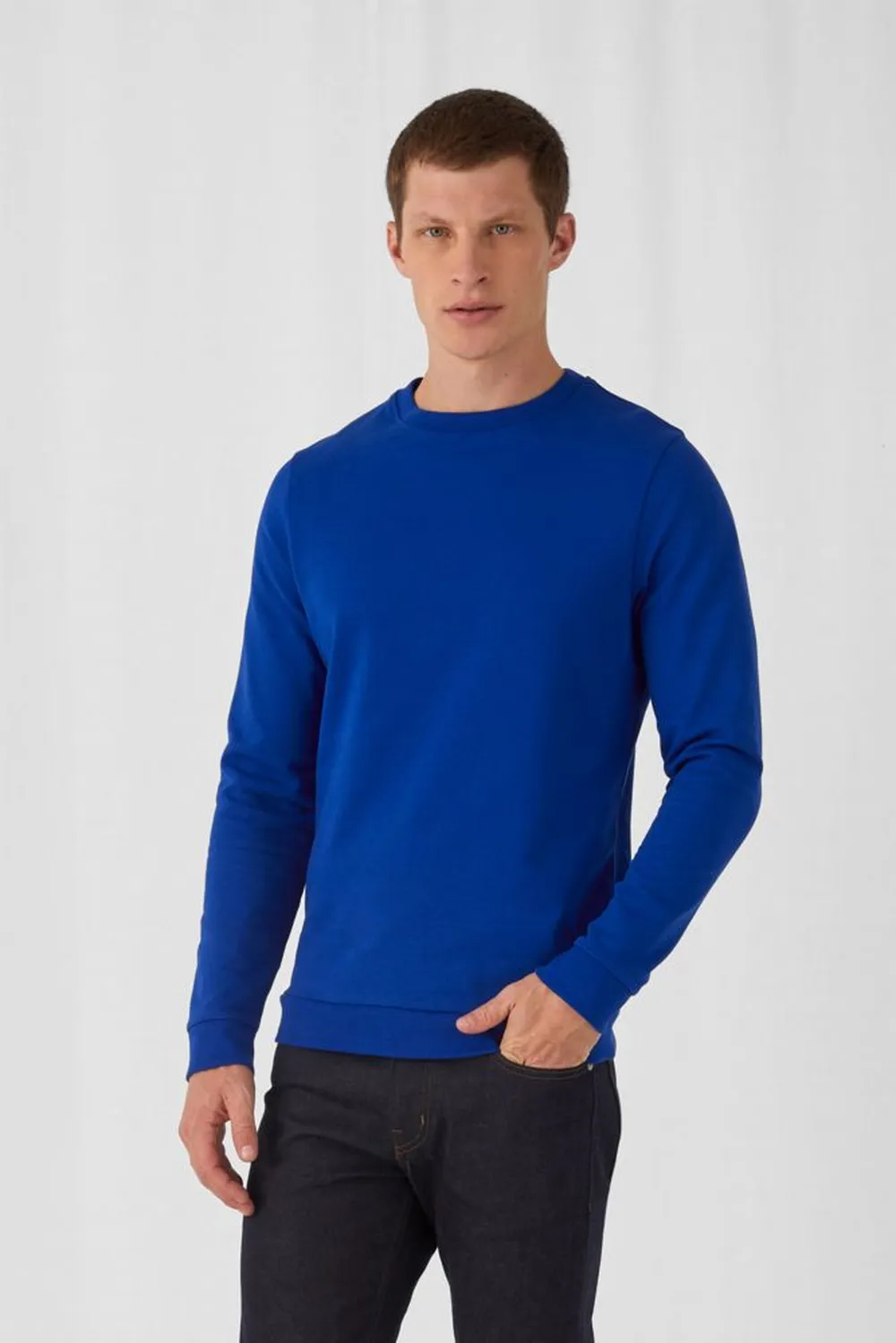 Свитшот унисекс Set In, светло-желтый заказать онлайн с вашим дизайном на заказ в Москве и области