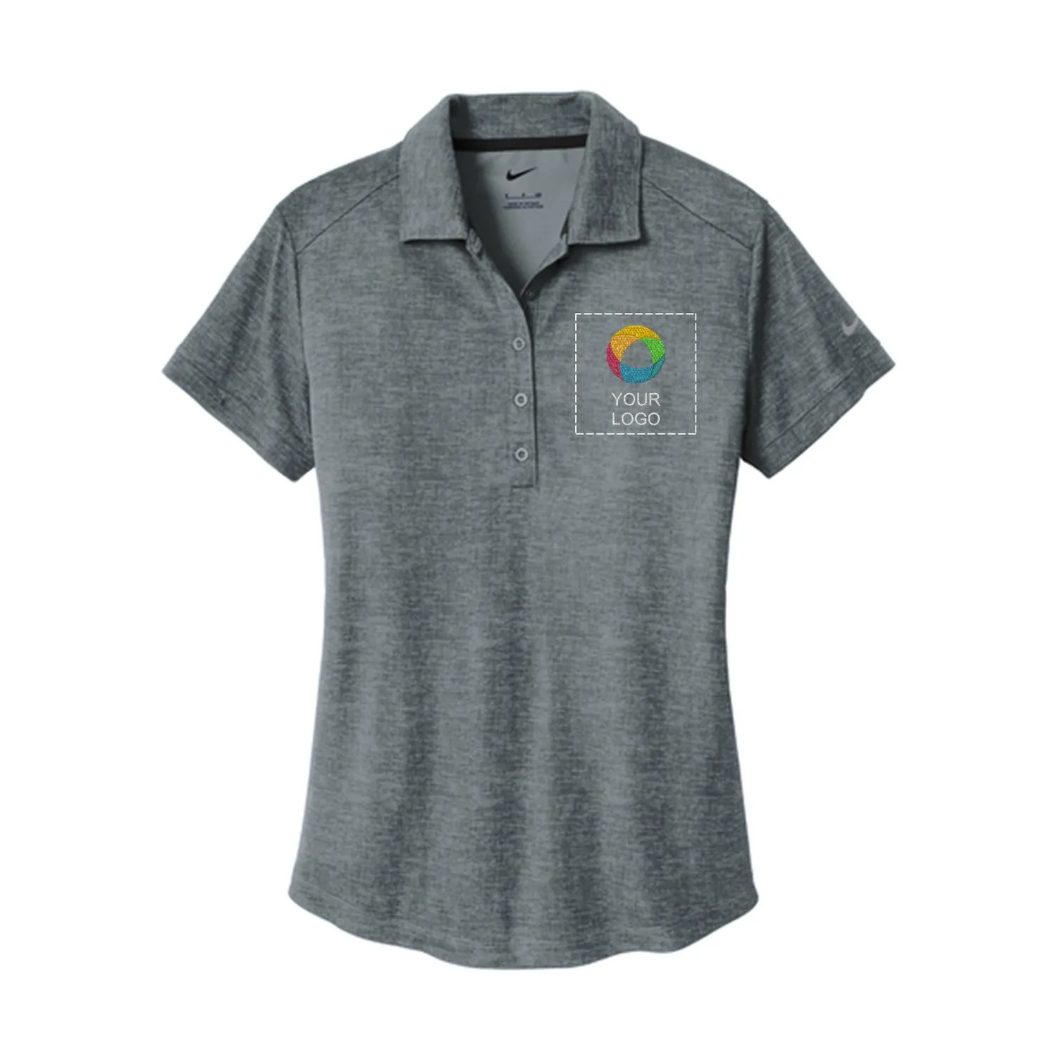 Поло для женщин Dri-FIT® Crosshatch заказать онлайн с вашим дизайном на заказ в Москве и области