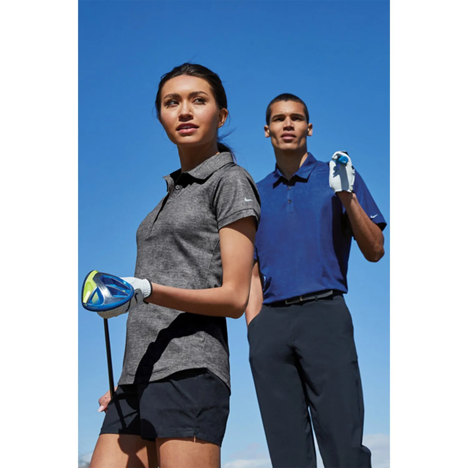 Поло для женщин Dri-FIT® Crosshatch заказать онлайн с вашим дизайном на заказ в Москве и области