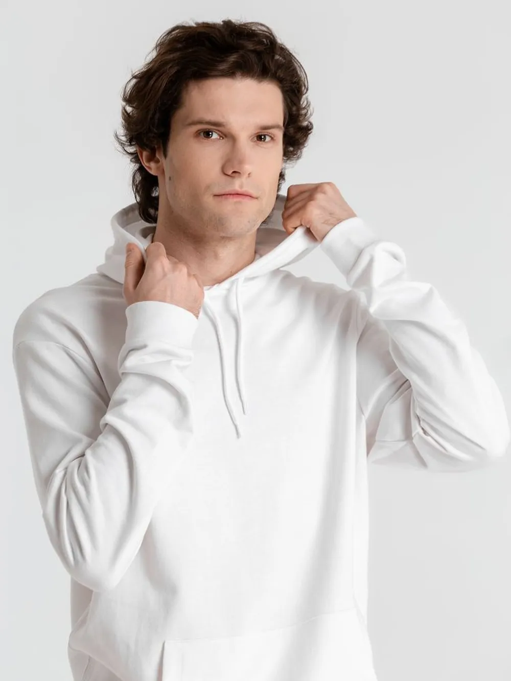 Толстовка с капюшоном унисекс Hoodie, белая, размер XXL заказать онлайн с вашим дизайном на заказ в Москве и области