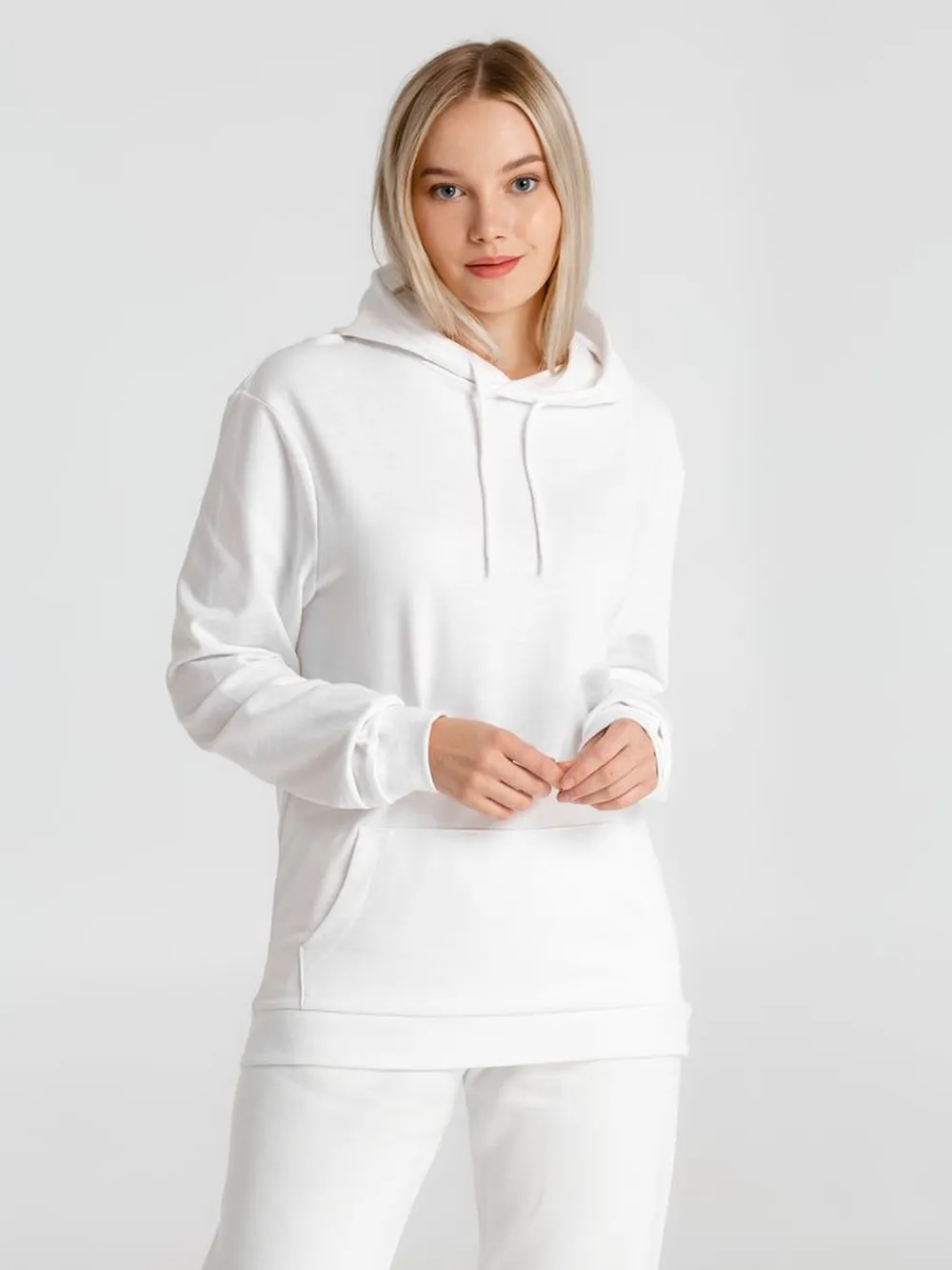 Толстовка с капюшоном унисекс Hoodie, белая, размер XXL заказать онлайн с вашим дизайном на заказ в Москве и области
