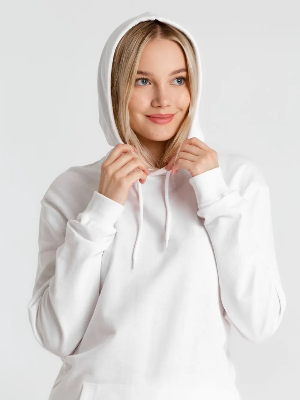 Толстовка с капюшоном унисекс Hoodie, белая, размер XXL заказать онлайн с вашим дизайном на заказ в Москве и области