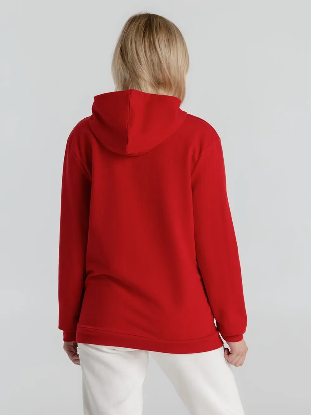 Толстовка с капюшоном унисекс Hoodie, красная, размер 4XL заказать онлайн с вашим дизайном на заказ в Москве и области