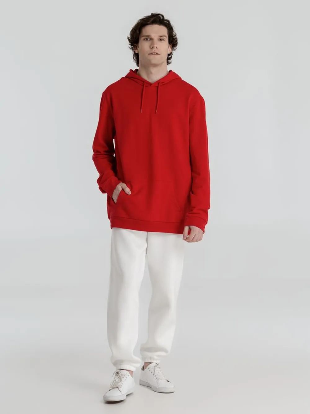 Толстовка с капюшоном унисекс Hoodie, красная, размер 4XL заказать онлайн с вашим дизайном на заказ в Москве и области