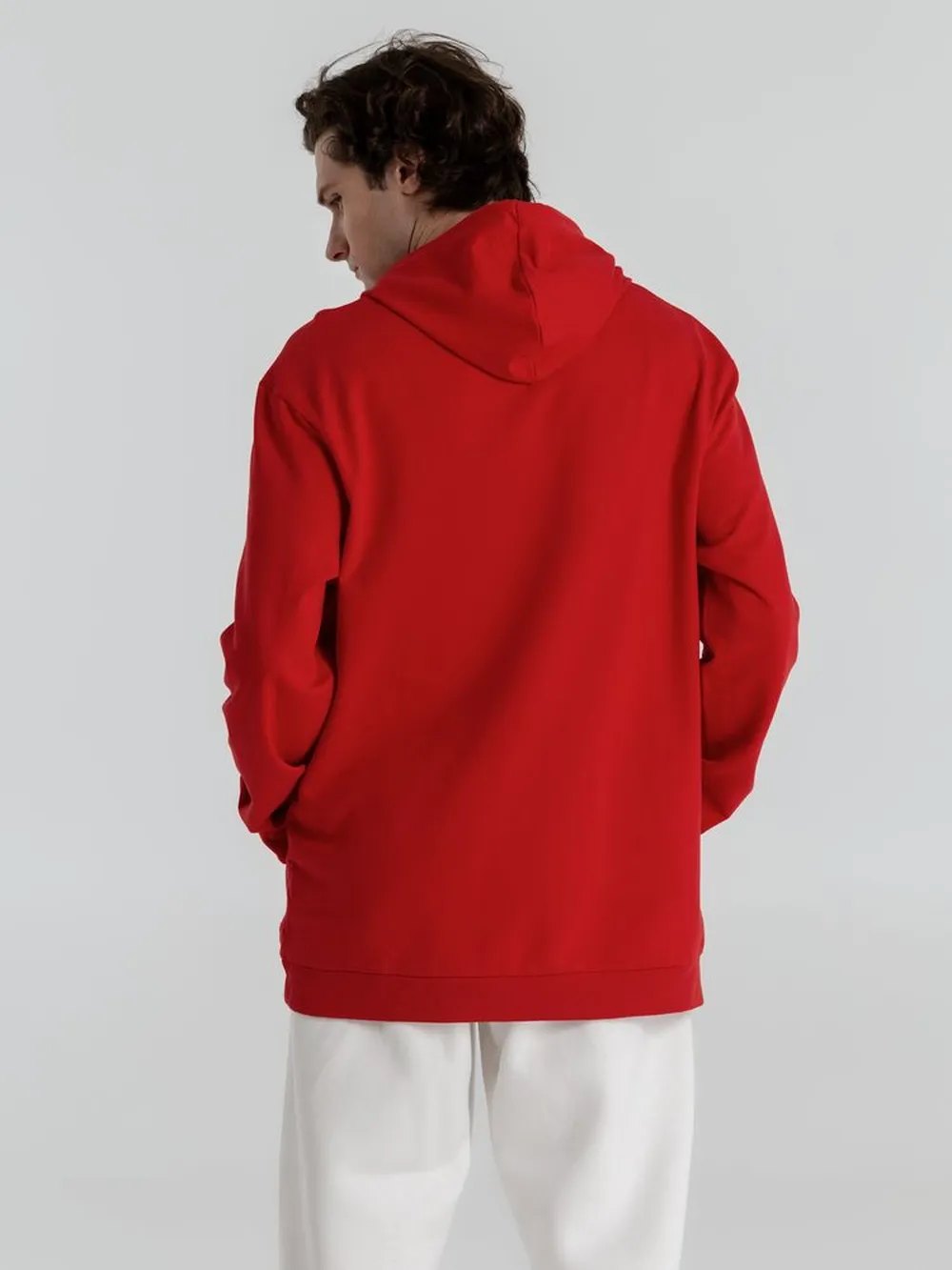 Толстовка с капюшоном унисекс Hoodie, красная, размер 4XL заказать онлайн с вашим дизайном на заказ в Москве и области