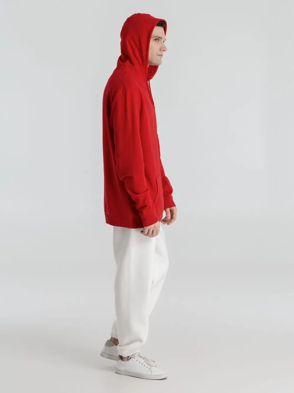 Толстовка с капюшоном унисекс Hoodie, красная, размер 4XL заказать онлайн с вашим дизайном на заказ в Москве и области