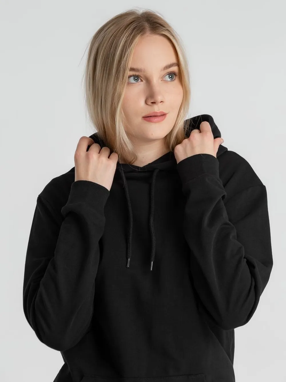 Толстовка с капюшоном унисекс Hoodie, черная, размер 4XL заказать онлайн с вашим дизайном на заказ в Москве и области