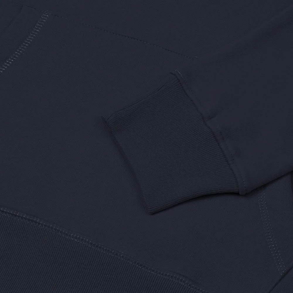Толстовка с капюшоном унисекс Hoodie, темно-синяя, размер S заказать онлайн с вашим дизайном на заказ в Москве и области