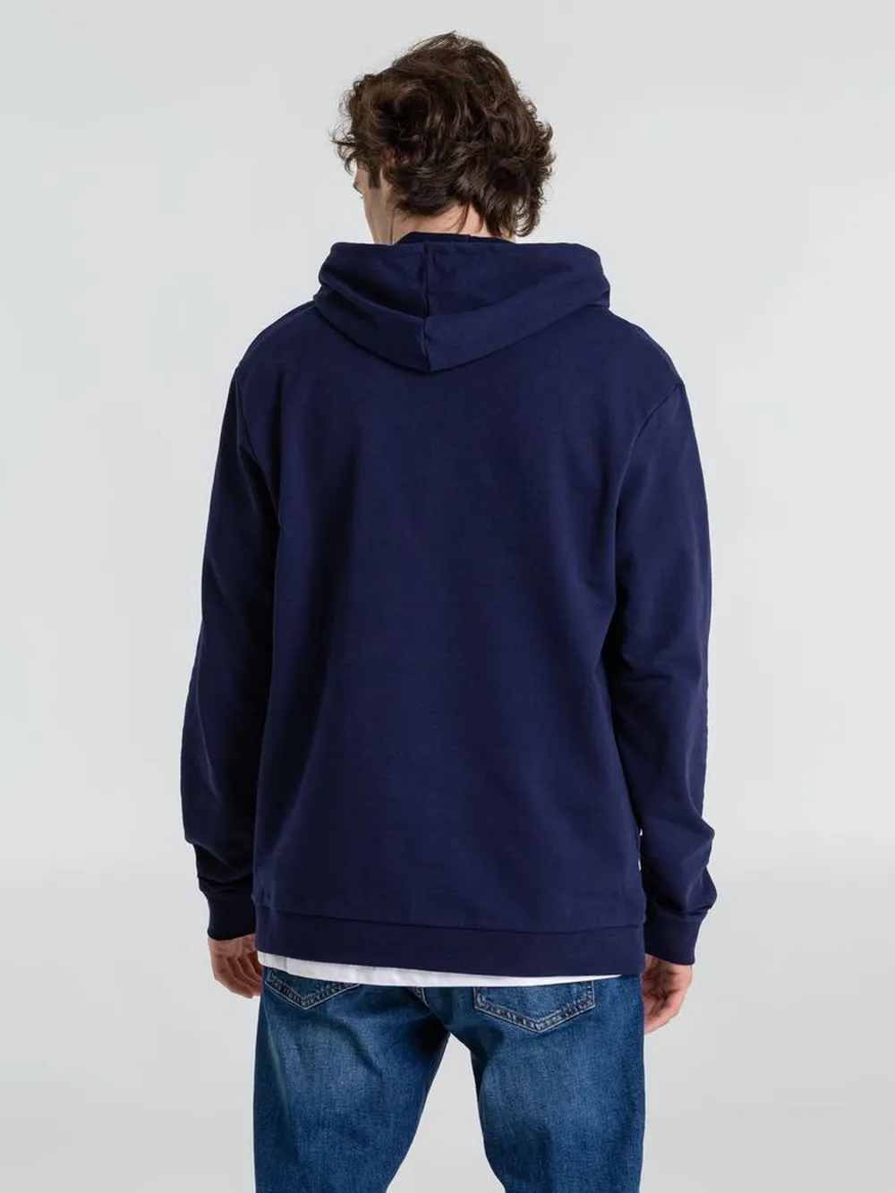 Толстовка с капюшоном унисекс Hoodie, темно-синяя, размер S заказать онлайн с вашим дизайном на заказ в Москве и области