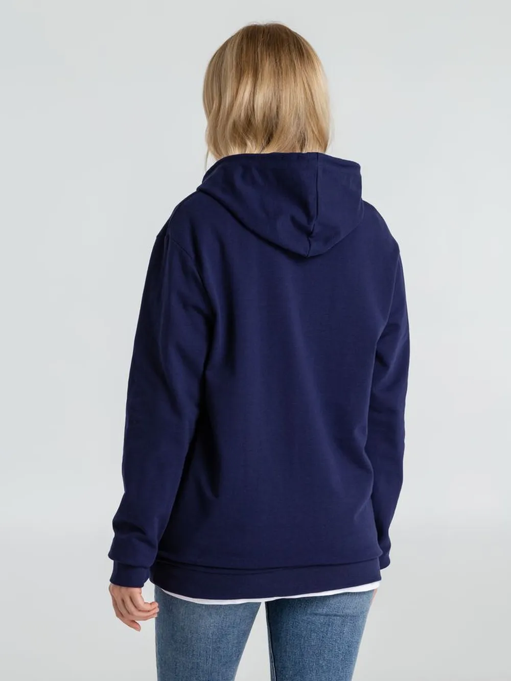 Толстовка с капюшоном унисекс Hoodie, темно-синяя, размер XL заказать онлайн с вашим дизайном на заказ в Москве и области