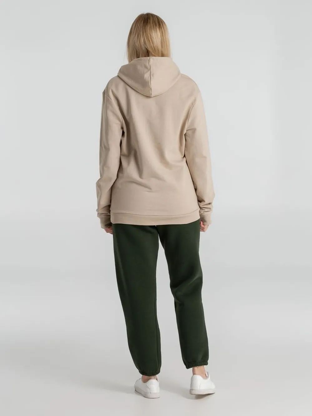 Толстовка с капюшоном унисекс Hoodie, бежевая заказать онлайн с вашим дизайном на заказ в Москве и области