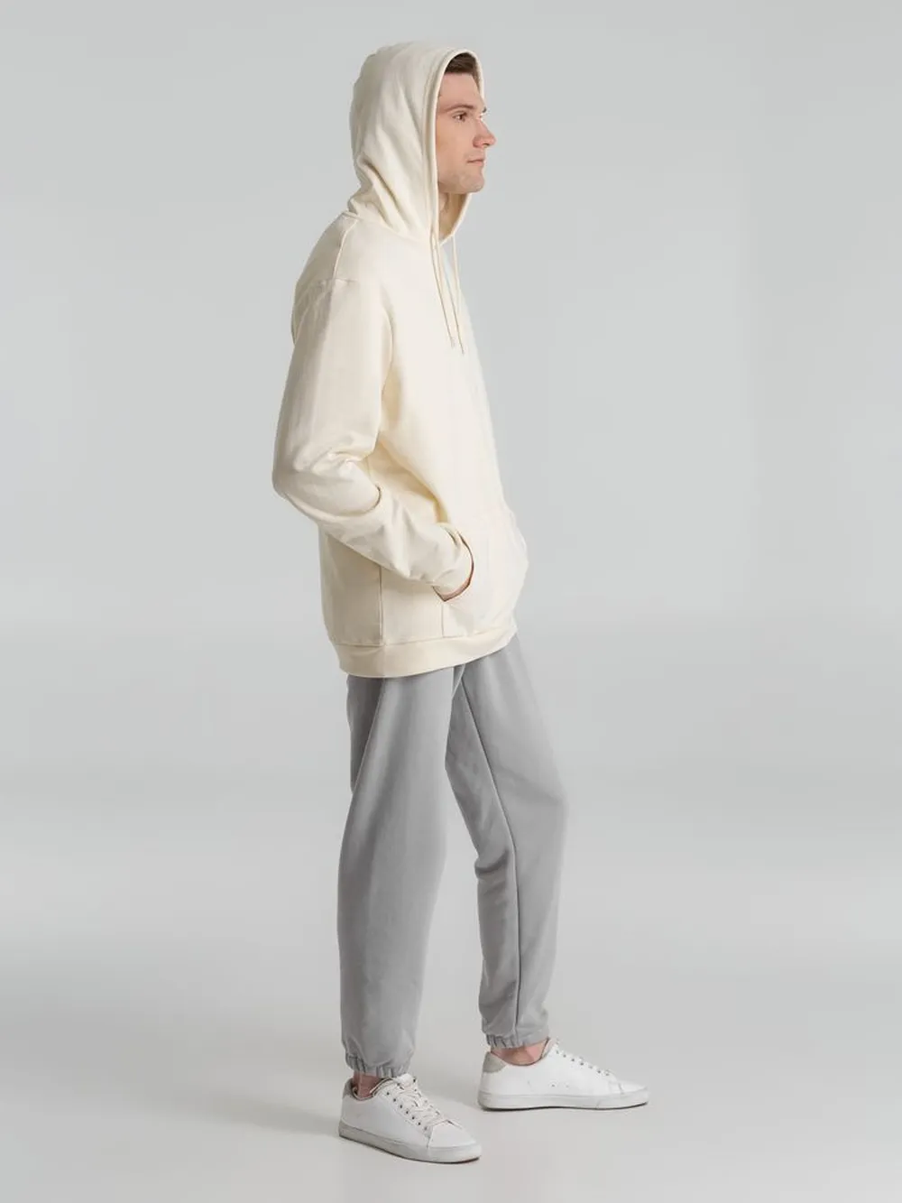 Толстовка с капюшоном унисекс Hoodie, светло-желтая, размер XS заказать онлайн с вашим дизайном на заказ в Москве и области