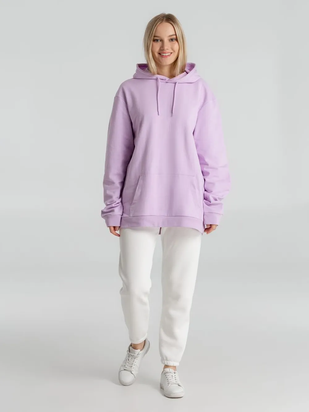 Толстовка с капюшоном унисекс Hoodie, сиреневая заказать онлайн с вашим дизайном на заказ в Москве и области