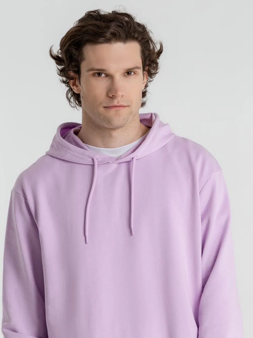 Толстовка с капюшоном унисекс Hoodie, сиреневая, размер XXL заказать онлайн с вашим дизайном на заказ в Москве и области