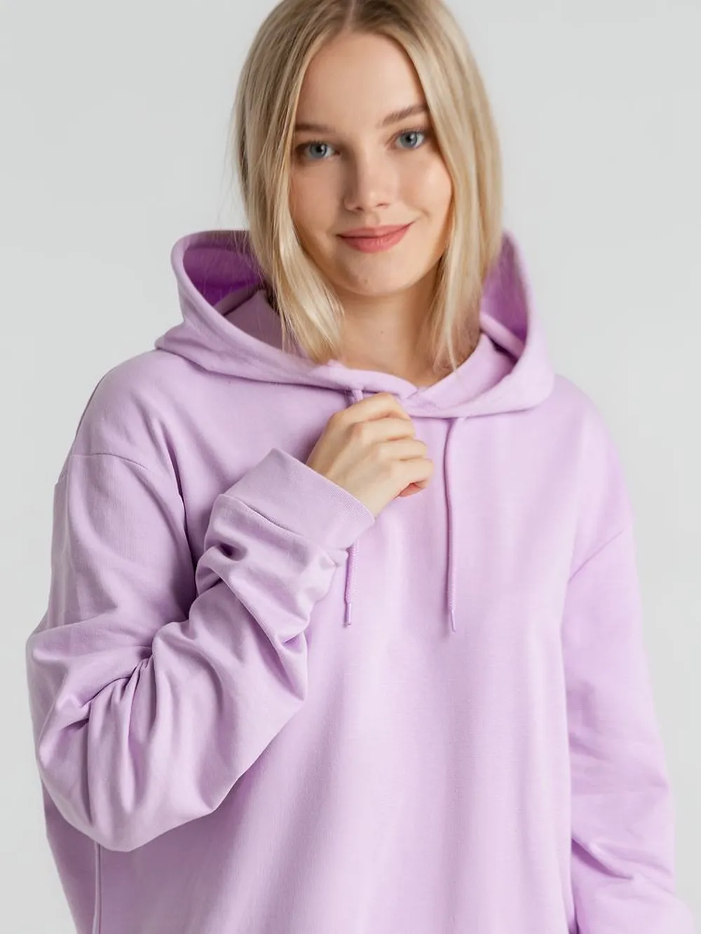 Толстовка с капюшоном унисекс Hoodie, сиреневая, размер XXL заказать онлайн с вашим дизайном на заказ в Москве и области