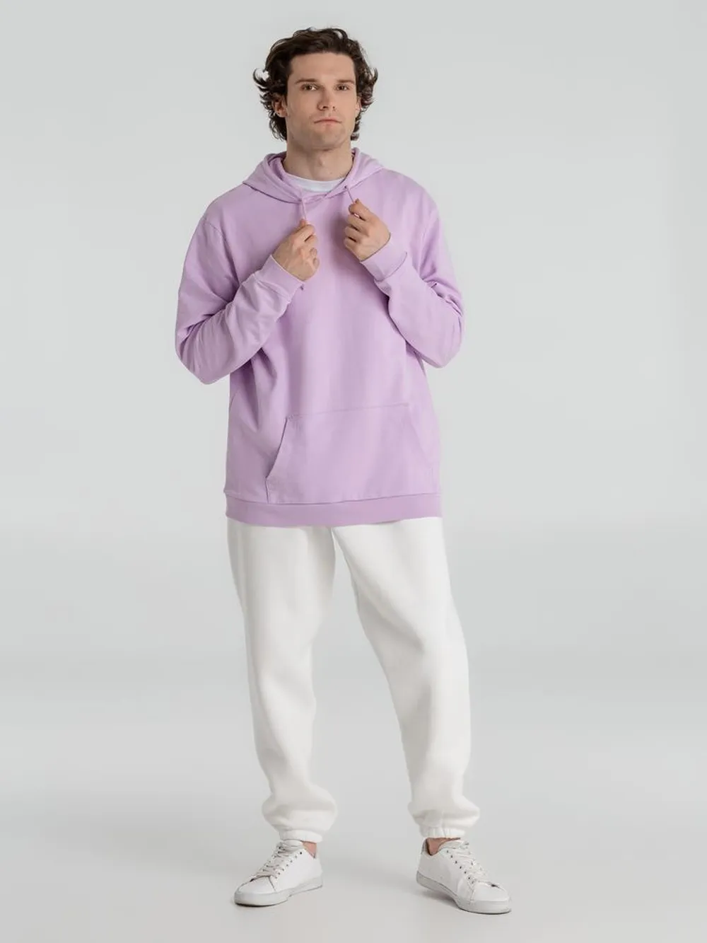 Толстовка с капюшоном унисекс Hoodie, сиреневая, размер XXL заказать онлайн с вашим дизайном на заказ в Москве и области