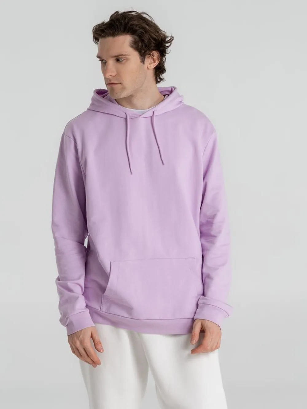 Толстовка с капюшоном унисекс Hoodie, сиреневая, размер XXL заказать онлайн с вашим дизайном на заказ в Москве и области