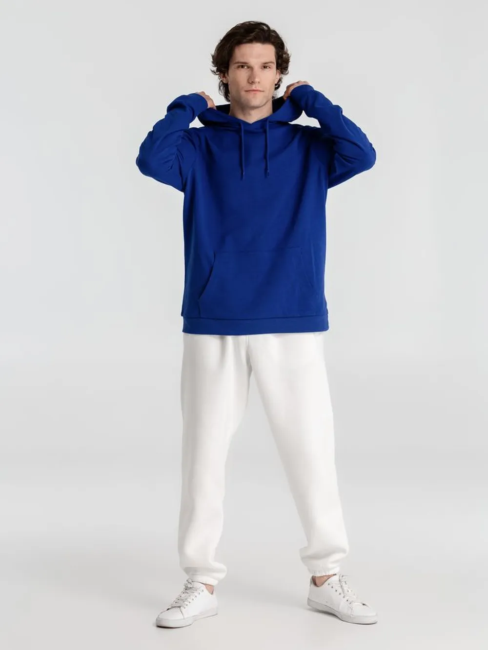 Толстовка с капюшоном унисекс Hoodie, ярко-синяя, размер XS заказать онлайн с вашим дизайном на заказ в Москве и области