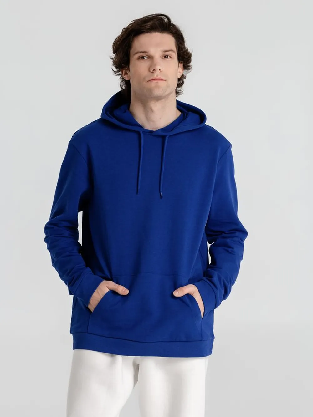 Толстовка с капюшоном унисекс Hoodie, ярко-синяя, размер XS заказать онлайн с вашим дизайном на заказ в Москве и области