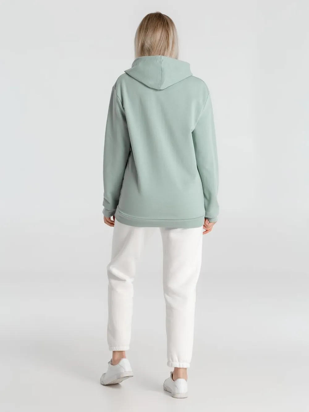 Толстовка с капюшоном унисекс Hoodie, серо-зеленая заказать онлайн с вашим дизайном на заказ в Москве и области