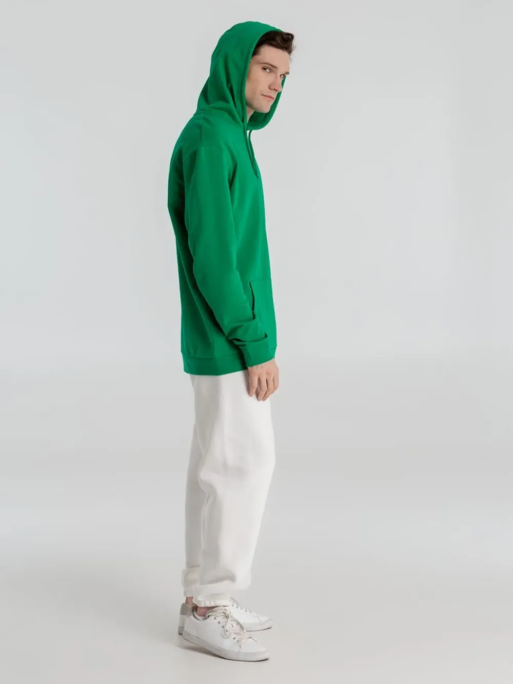 Толстовка с капюшоном унисекс Hoodie, зеленая заказать онлайн с вашим дизайном на заказ в Москве и области