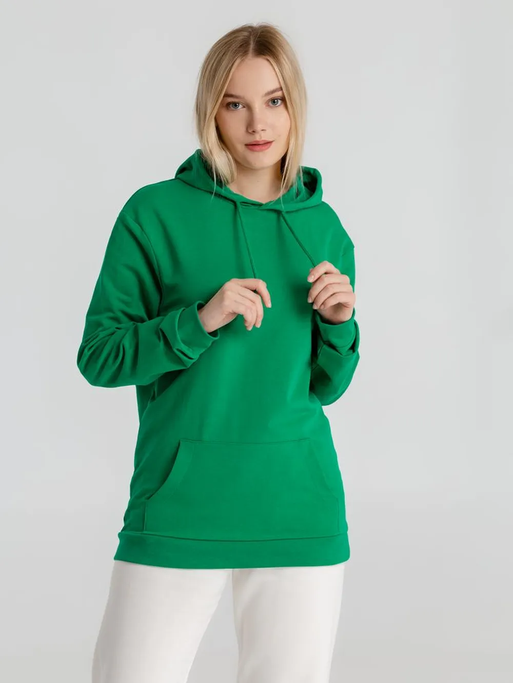 Толстовка с капюшоном унисекс Hoodie, зеленая заказать онлайн с вашим дизайном на заказ в Москве и области