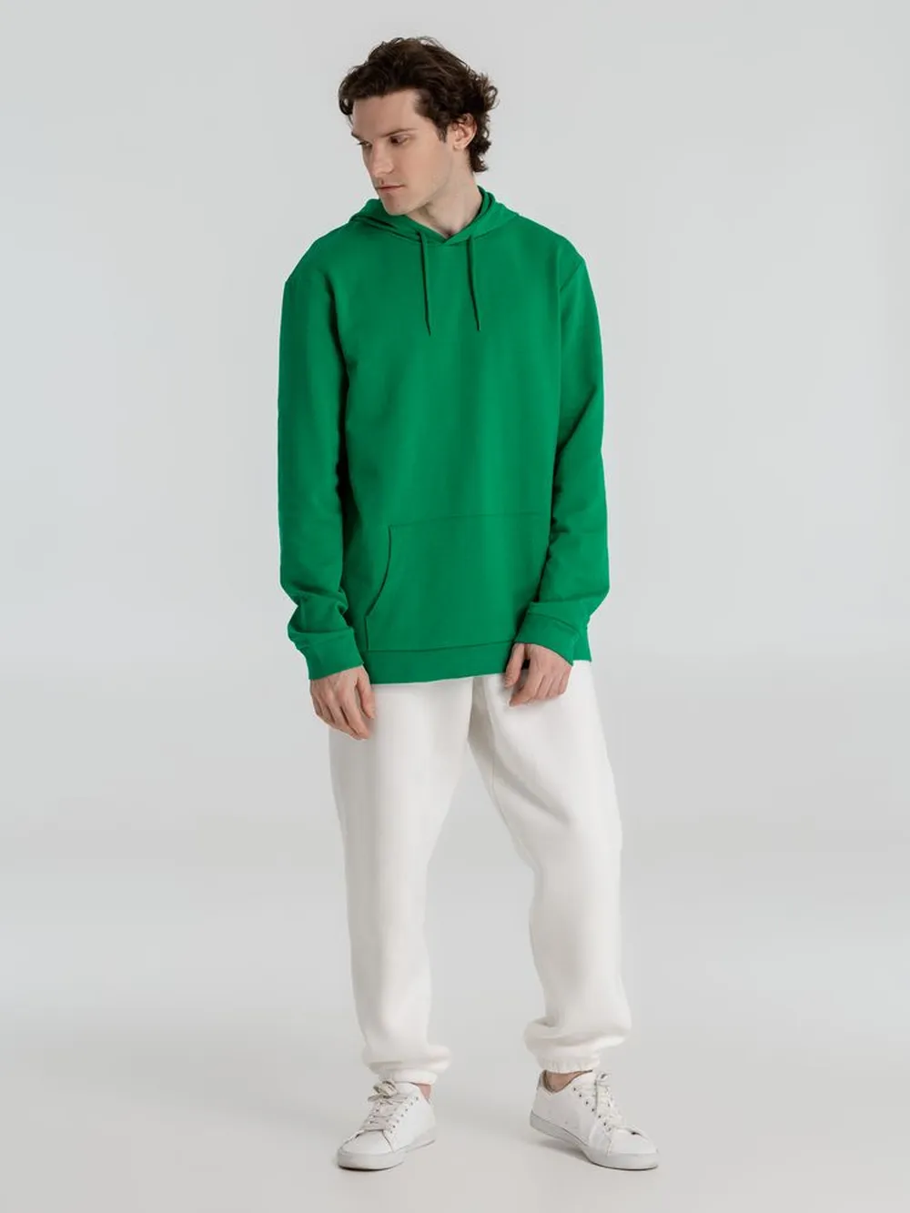 Толстовка с капюшоном унисекс Hoodie, зеленая заказать онлайн с вашим дизайном на заказ в Москве и области