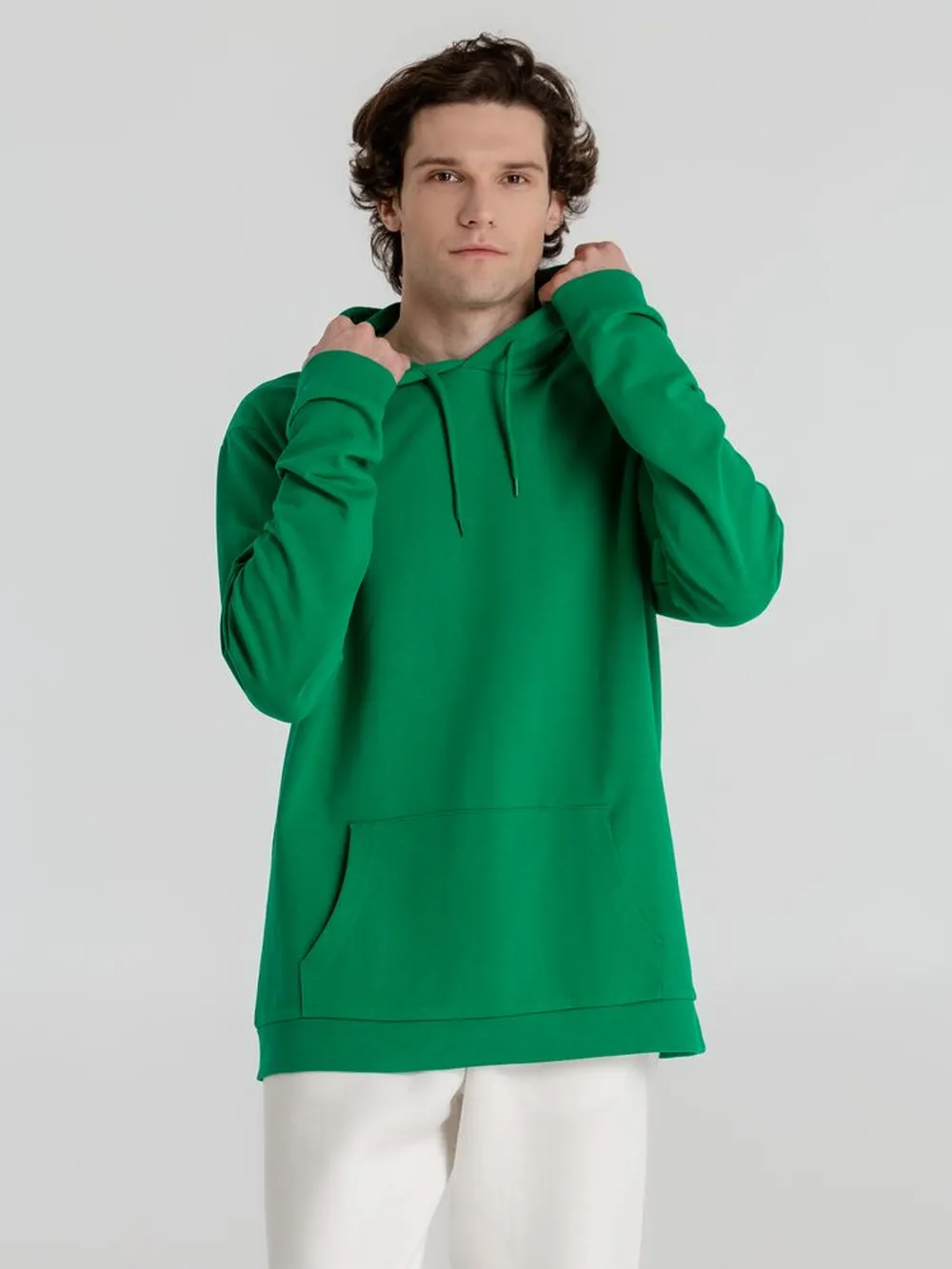 Толстовка с капюшоном унисекс Hoodie, зеленая заказать онлайн с вашим дизайном на заказ в Москве и области