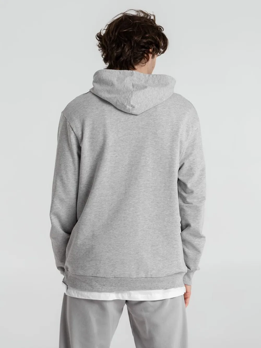 Толстовка с капюшоном унисекс Hoodie, серый меланж, размер XS заказать онлайн с вашим дизайном на заказ в Москве и области