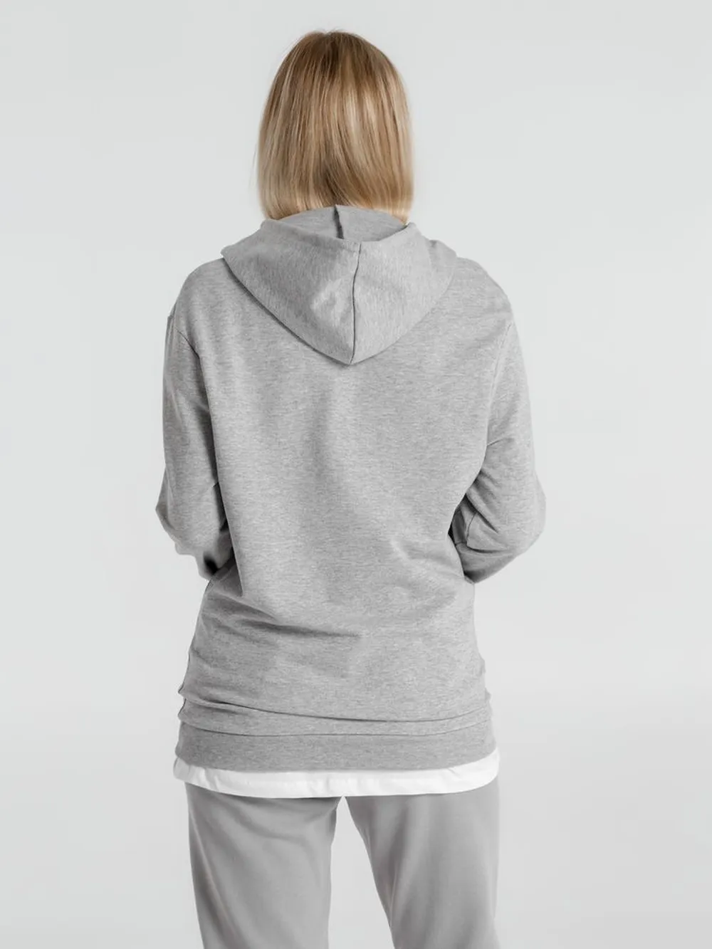 Толстовка с капюшоном унисекс Hoodie, серый меланж, размер S заказать онлайн с вашим дизайном на заказ в Москве и области