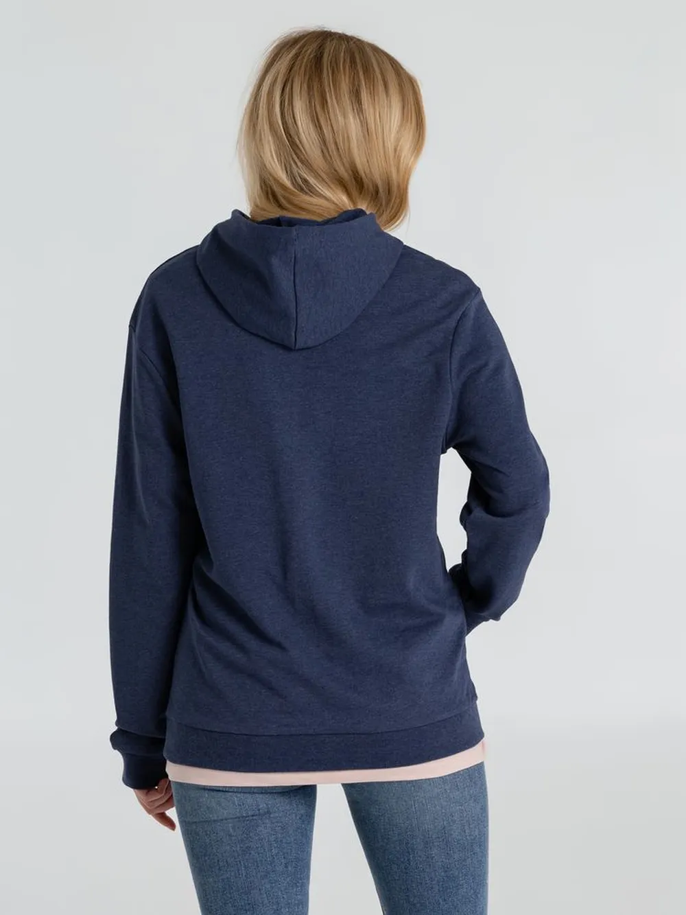 Толстовка с капюшоном унисекс Hoodie, синий меланж, размер 3XL заказать онлайн с вашим дизайном на заказ в Москве и области
