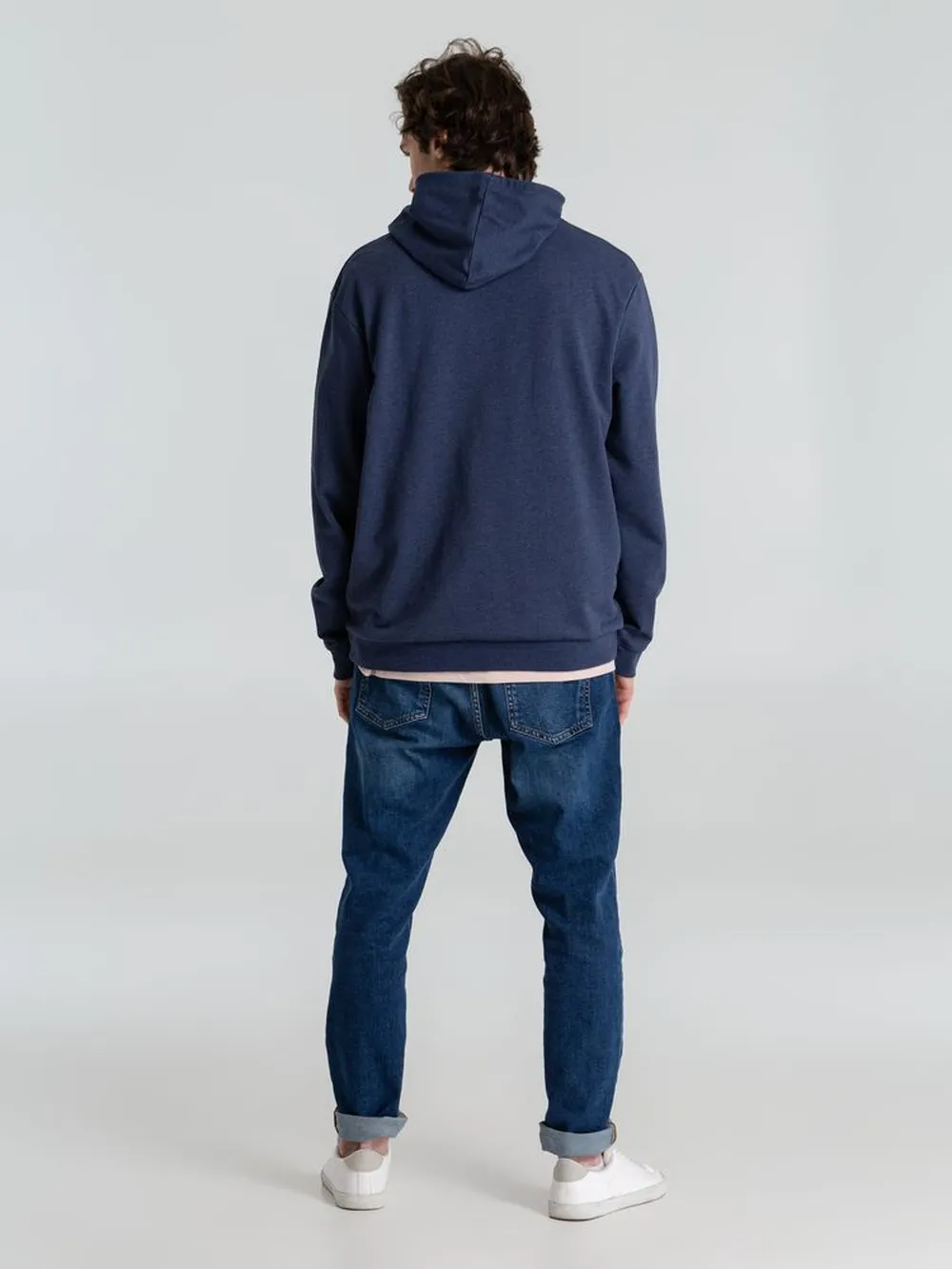 Толстовка с капюшоном унисекс Hoodie, синий меланж, размер 3XL заказать онлайн с вашим дизайном на заказ в Москве и области